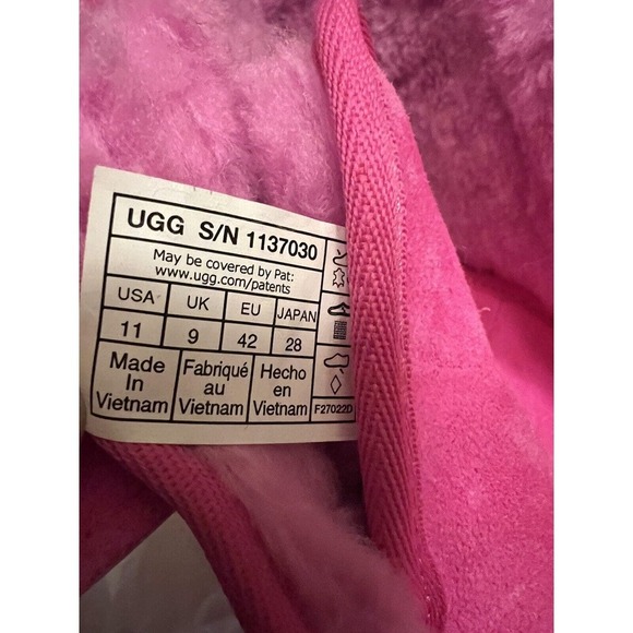 UGG Neumel Suede Chukka Boots Clear Soles Hot Pink Barbie Core Womens Size 11 - Picture 11 of 15